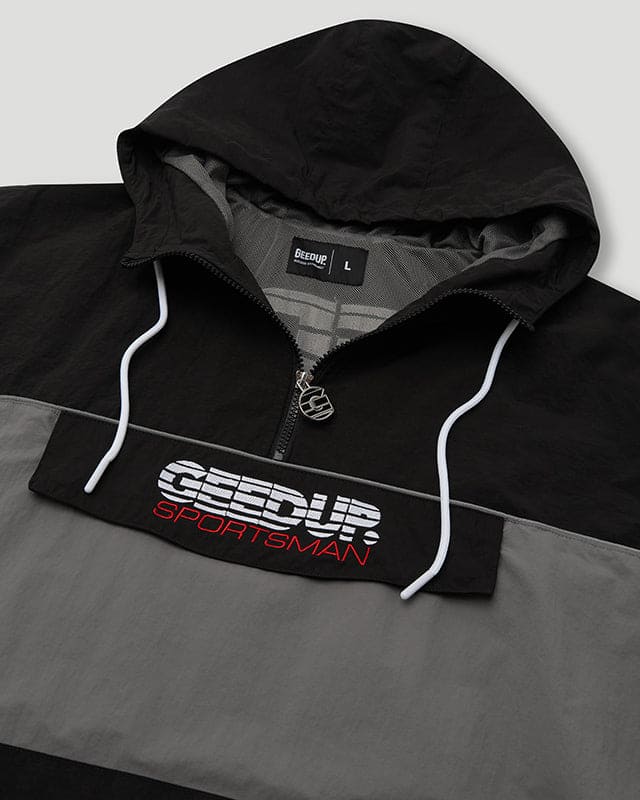 Sportsman QTR-ZIP Anorak Black/Grey