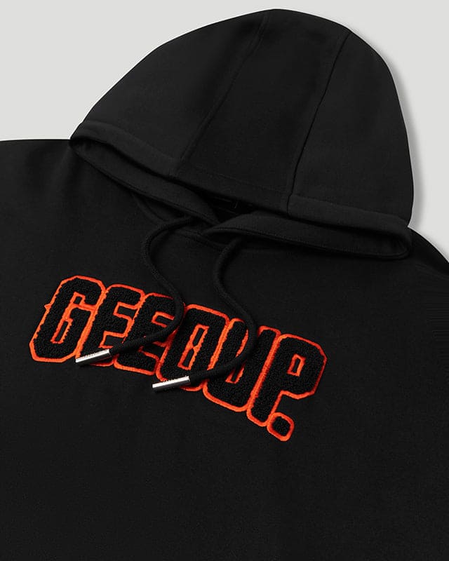 PFK Hoodie Black/Black Orange