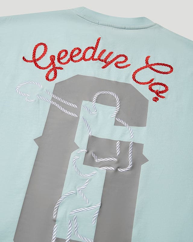 Boxer T-Shirt Light Blue/Red