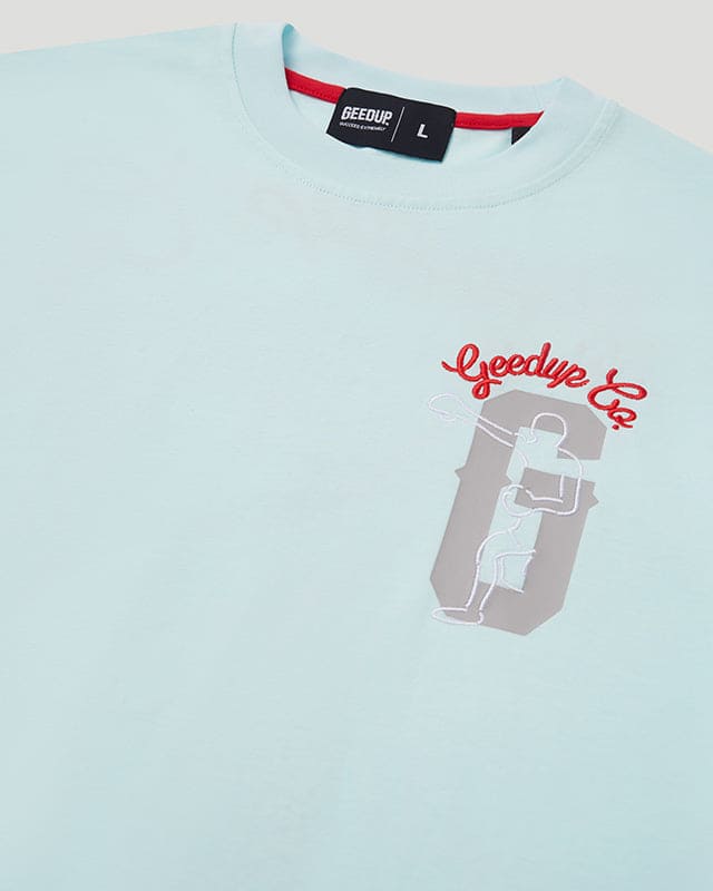 Boxer T-Shirt Light Blue/Red
