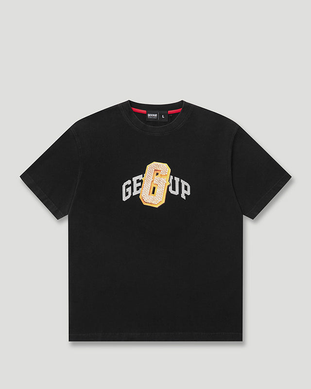G Pendant T-Shirt Washed Black/Gold