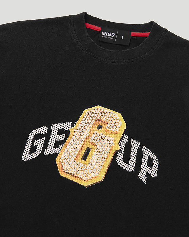G Pendant T-Shirt Washed Black/Gold