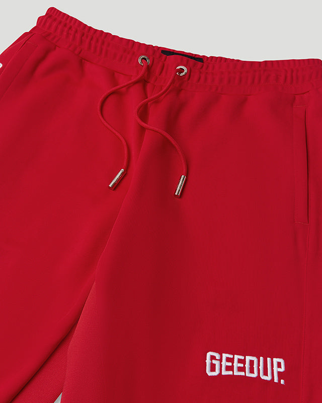 PFK Panel Trackpants Red/Grey