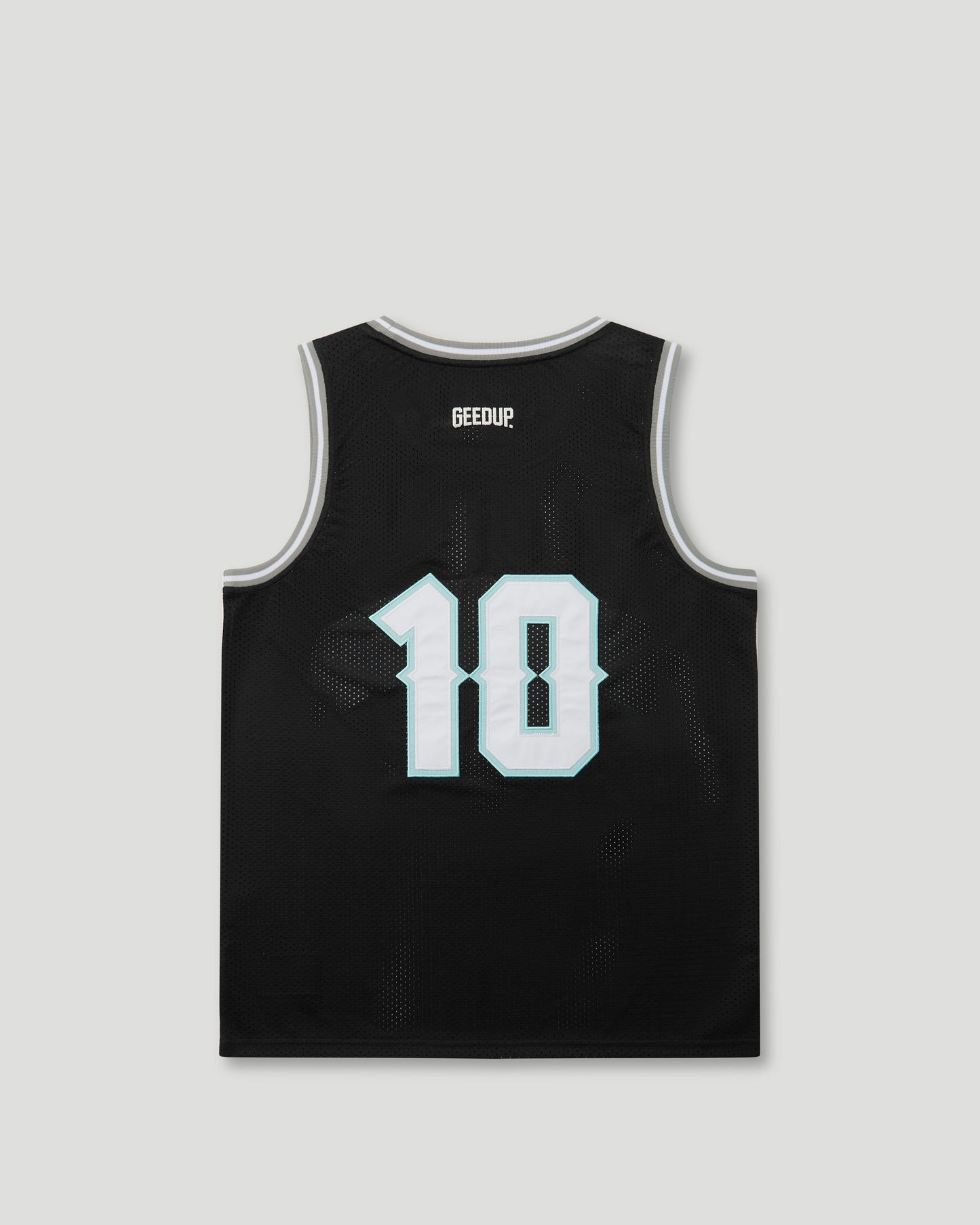 Team Logo Basketball Jersey Black/White/Blue