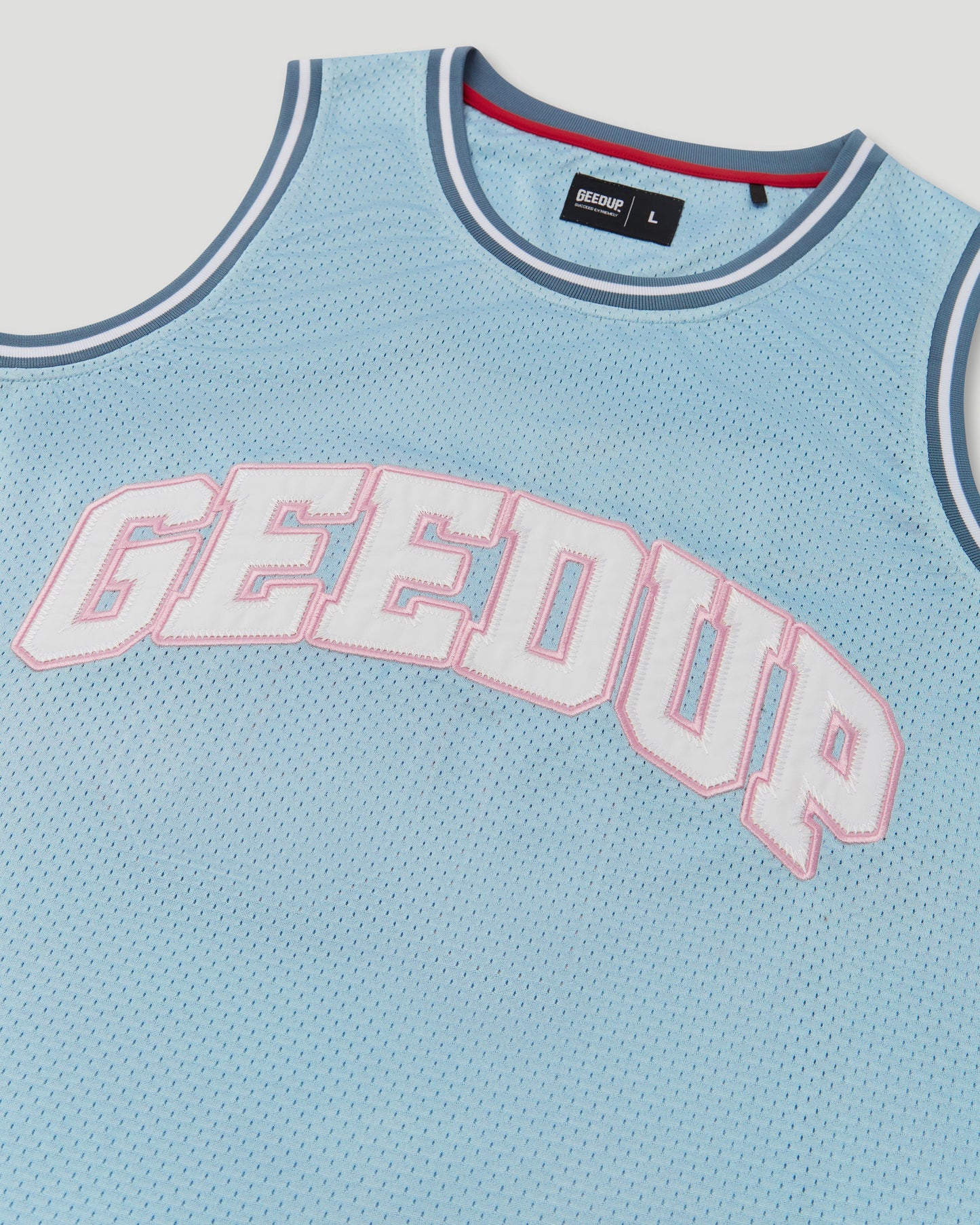 Team Logo Basketball Jersey Blue/Pink/White