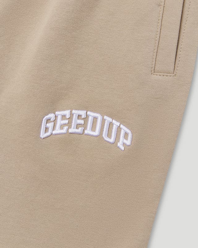Micro Team Logo Trackpants Tan