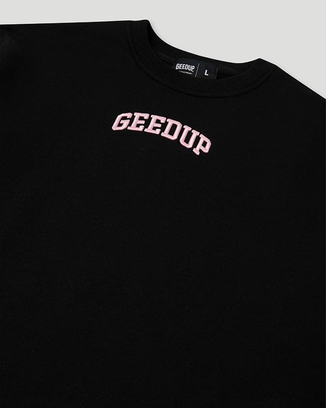 Strong-Arm Department Crewneck Black/Pink