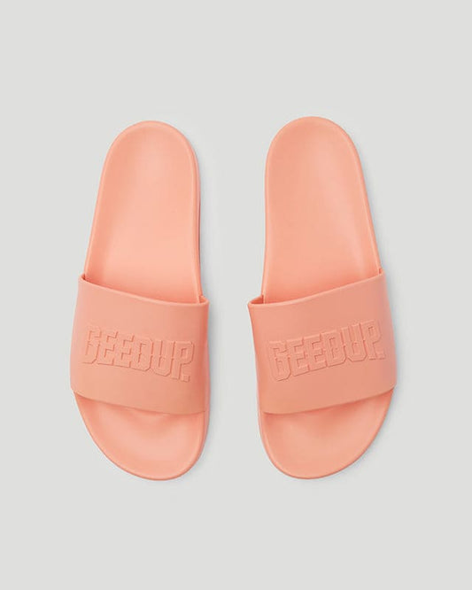 Core Logo Emboss Slides Peach